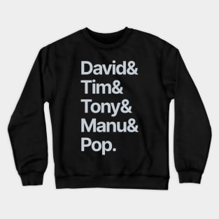 Black And Silver Greats - NBA Crewneck Sweatshirt